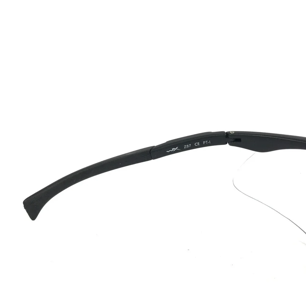 Wiley X Safety Sunglasses Z87 CE PT-1 Matte Black Shield Frames w Several Lenses